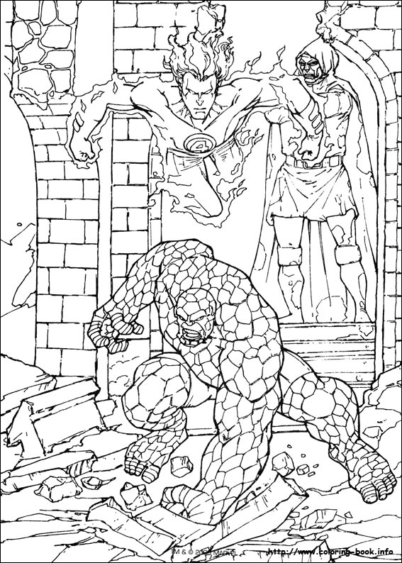 Fantastic Four coloring picture